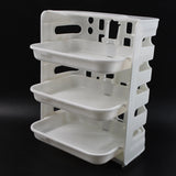 Wall-Hanging Shelves Pantry Organizer Box Plastic 3 Layer Food Organizer Rack (1 Set)