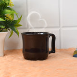 Premium Plastic Coffee  Tea Cups  Mug With Handle (1 PC - Loose  Black)