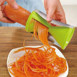 Portable Stainless Steel Handheld Spiral Spiralizer Peeler Vegetable Slicer for Salad and Fruit
