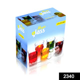 6 Pcs Plastic Unbreakable Multi-Purpose Transparent Water/Juice Glass Set (300 ML,Clear)