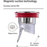 Plastic Odor Proof Floor Drain Sink Drain Backflow Preventer Filter Inner Core Anti-Odor Floor Drain Anti-Clog Sink Drain For Toilet , Bathroom & Kitchen (1 PC)