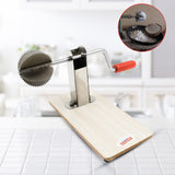 Stainless Steel Coconut Scraper With Wooden Base (1 PC)