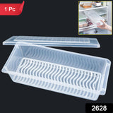 Food Storage Container With Removable Drain Plate And Lid 1500 ML (Pack Of 1 PC)