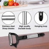 2-in-1 Double Julienne And Vegetable Peeler
