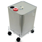 SS Square Oil Stand For Carrying Oil Bottles And Jars Easily Without Any Problem.