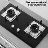 Aluminum Gas Stove Burner Protector Covers (10 Pc  23x23 Cm)