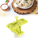 Double Head Dumpling Mold Wrap Two at A One Time, Household Dumpling Maker Mold, Easy-Tool for Making Dumplings, Dumpling Press Mold Kitchen Accessories