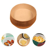 Round Air Fryer Disposable Paper Liner  (50 Pcs Set - 160mmx45mm)