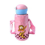 Thermos Steel Double Wall Vacuum Bottle With Cover  Strap ( 600ML Approx.)