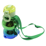 Cute Plastic Water Bottle, Straw bottle with adjustable shoulder strap and stickers, portable drinking cup Water Bottle For Kids | Water Bottle | Return Gift For Kids | Water Bottle With Straw | School Water Bottle (1 Pc)