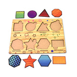 Wooden Puzzle Learning Educational Board of Triangles | Different Triangles Shape Puzzle Boards and Gift for Toddlers &amp; Kids Puzzle for Early Childhood Development (1 Set / 28×20 Cm)