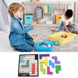 Wooden Daily Calendar Puzzle | A-Puzzle-A-Day | Wooden Challenging Puzzle for Kids & Adults for Every Day Every Year Fit for Office Home Decor School Desktop Coffee Table Gift for Children (Multicolor / 1 Set)