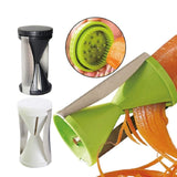 Portable Stainless Steel Handheld Spiral Spiralizer Peeler Vegetable Slicer for Salad and Fruit